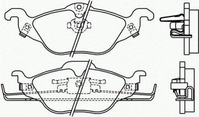 Placute frana spate Opel Astra H producator Textar